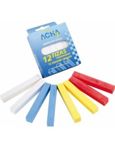 ACHA - Paquete de 12 tizas - color amarillo