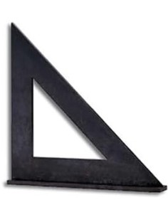 ACHA - Cartabón Vaciado Inox. Negro, Con Sombrero 200X200mm