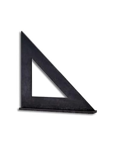 ACHA - Cartabón Vaciado Inox. Negro, Con Sombrero 200X200mm