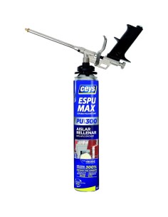 Bote de 750ml de Ceys Espumax PU 300 con indicación de máxima expansión 300% y aislamiento acústico de 60dB. 2