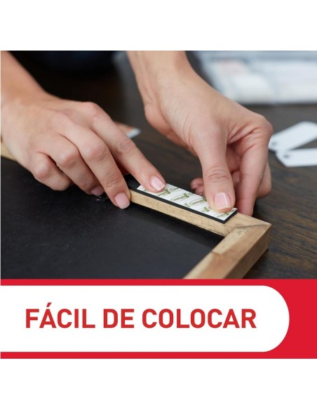 Command Pack de 8 tiras para cuadros grandes, Blanco, Grandes