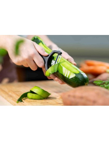 Arcos - Pelador de cocina plástico negro