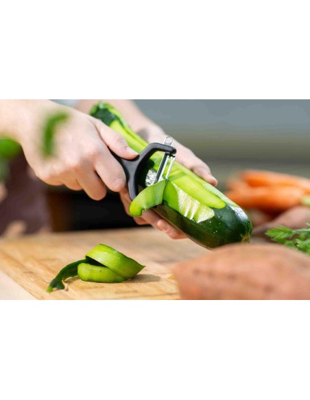 Arcos - Pelador de cocina plástico negro