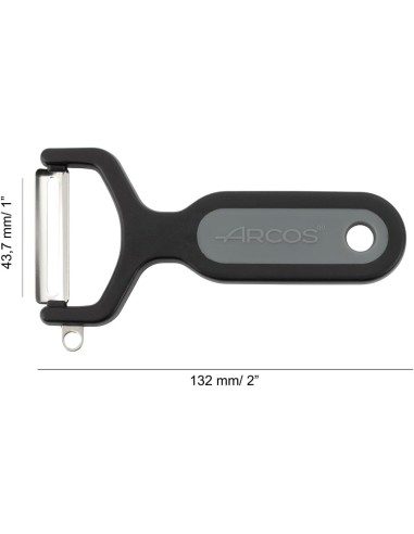Arcos - Pelador de cocina plástico negro