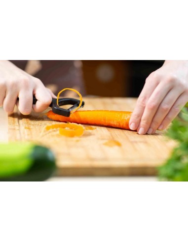 Arcos - Pelador de cocina plástico negro