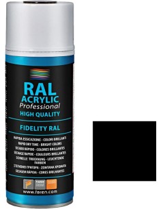 Faren - ESMALTE ACRÍLICO SPRAY PROFESIONAL RAL 9005 NEGRO BRILLANTE
