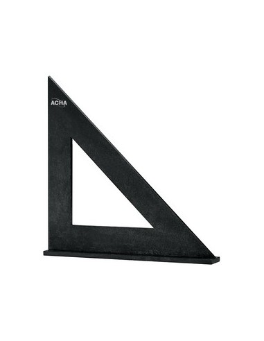 ACHA - Cartabón Vaciado Con Baño Inox. Negro, Con Sombrero 150x150 mm