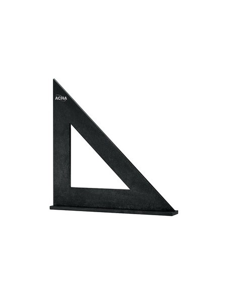 ACHA - Cartabón Vaciado Con Baño Inox. Negro, Con Sombrero 150x150 mm