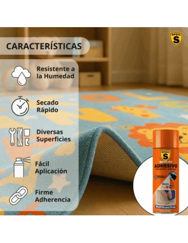 Spsil Spray Adhesivo Multiusos 400ml | Pegado Permanente