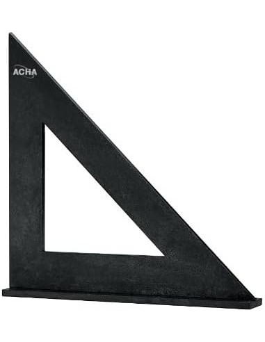 ACHA - Acha 250 x 250mm - Cartabón Vaciado Con Baño Inox. Negro, Con Sombrero