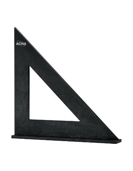 ACHA - Acha 250 x 250mm - Cartabón Vaciado Con Baño Inox. Negro, Con Sombrero