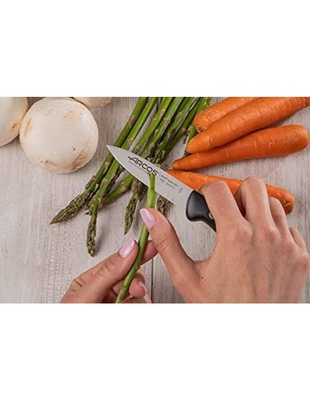 Arcos Cuchillo Pelador Acero Inoxidable. Cuchillo Cocina para Pelar Frutas y Verduras. 80mm