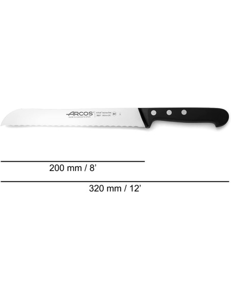 Arcos Cuchillo Panero con Hoja de Acero Inoxidable Nitrum 200 mm