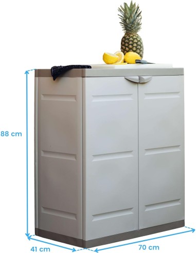 Armario PLASTIKEN 2 Baldas 70×44×88 cm | 9205