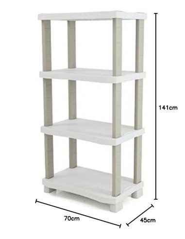 Estantería PLASTIKEN Space Saver 4 Estantes 70×45×141 cm