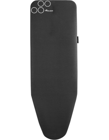 Rolser - Funda 100% Algodón para Tabla de Planchar-Talla Universal 140x55 cm-Negro