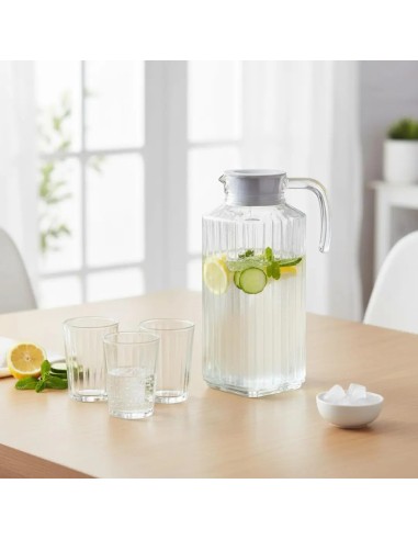 Jarra de Vidrio con Tapa Luminarc 1,7L | Menaje y Mesa