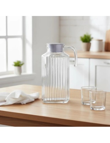 Jarra de Vidrio con Tapa Luminarc 1,7L | Menaje y Mesa