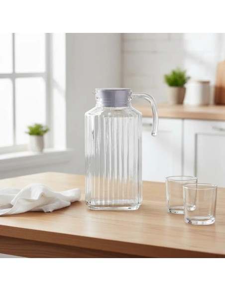 Jarra de Vidrio con Tapa Luminarc 1,7L | Menaje y Mesa