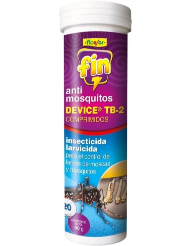 Flower - Antimosquitos Device-Larvas - bote 20 pastillas
