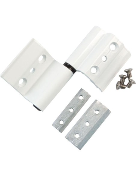 Amig 22059 - Bisagra 40/20 aluminio blanco dcha