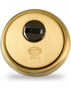 Amig - Escudo de seguridad Mod. 30 - Latón - Dorado - Anillo exterior macizo - Ø65 mm
