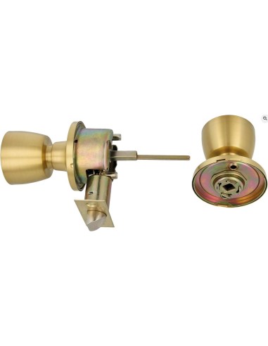 Amig - Juego de Pomos Mod. 602 - Latón Mate Puerta de 35-45mm