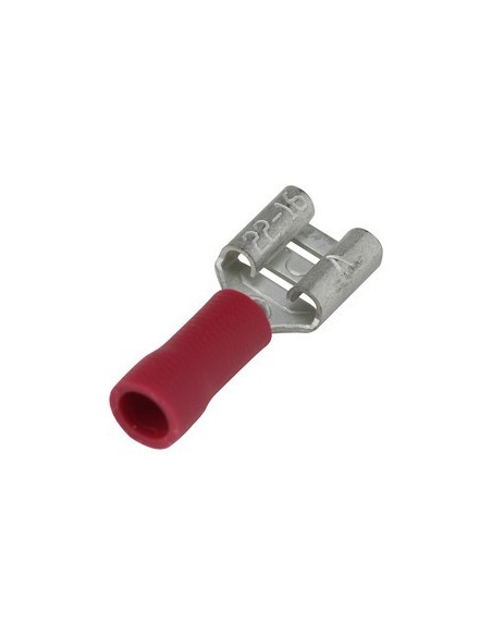 Terminal tipo faston hembra aislado.100 ud