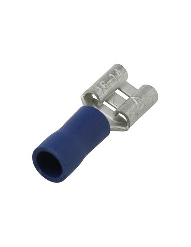 Terminal tipo faston hembra aislado.100 ud