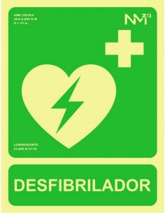 NMZ - B14112 Señal Desfibrilador PVC 0,7mm