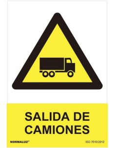 NMZ - RD31023 Señal Peligro Salida de Camiones PVC 0,7mm 300x400mm