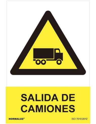 NMZ - RD31023 Señal Peligro Salida de Camiones PVC 0,7mm 300x400mm