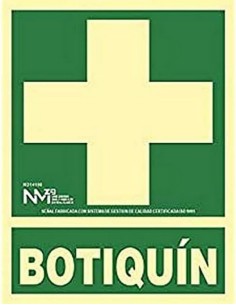 NMZ - B14108 Señal Botiquín PVC 0,7 mm Clase B