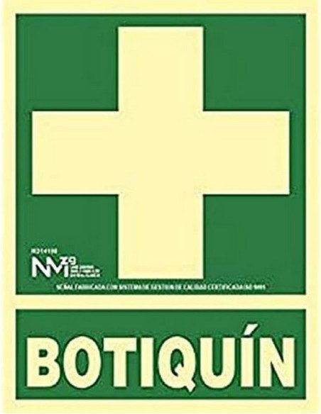 NMZ - B14108 Señal Botiquín PVC 0,7 mm Clase B