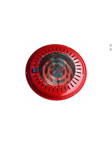 RAYDAN Home Brasero Eléctrico, Rojo, 800W