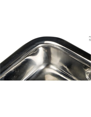 Ibili 651425 - Rustidera Clásica Inox con asas metálicas abatibles 25x19x5,5 cm