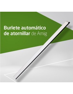 Amig - Burlete automático de atornillar - Cierre de Goma  1 m - Blanco 2
