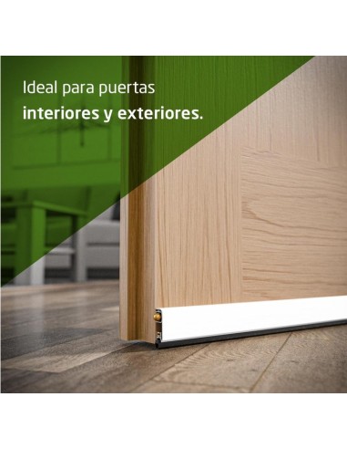 Amig - Burlete automático de atornillar - Cierre de Goma  1 m - Blanco