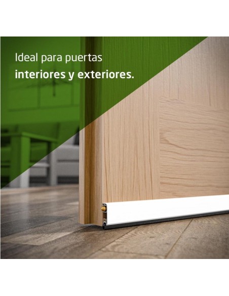 Amig - Burlete automático de atornillar - Cierre de Goma  1 m - Blanco