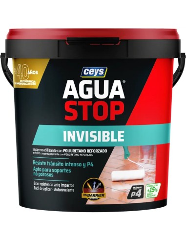 Impermeabilizante Aguastop Invisible de Ceys para terrazas transitables
