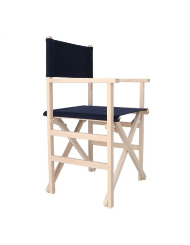 Aranaz - Sillon Director SIN Barniz - Lona Azul Marino