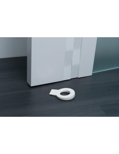 REI - RETENEDOR DE CUÑA para Puerta COLGABLE Lock Mod.660 DE PLÁSTICO Blanco Mate