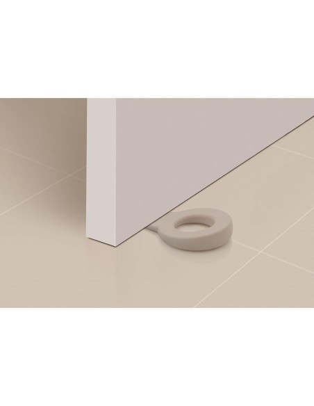 REI -RETENEDOR DE CUÑA PARA PUERTA COLGABLE LOCK MOD.660 DE PLÁSTICO COLOR ARENA