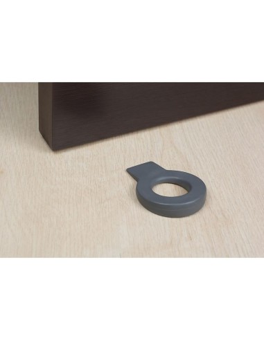 REI - RETENEDOR DE CUÑA PARA PUERTA COLGABLE LOCK MOD.660 DE PLÁSTICO ANTRACITA