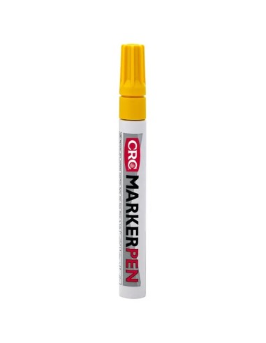 Rotulador marcador de pintura permanente CRC Marker Pen color amarillo de 8 gramos para uso industrial