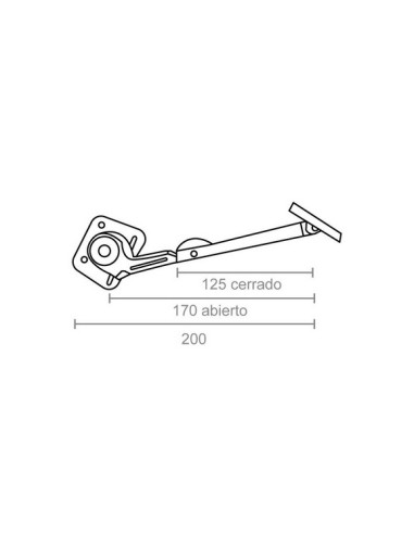 Micel Vega 93017 - Compas puerta elevable izda ni