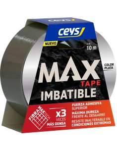 Ceys -  Cinta max tape imbatible Plata 10 M x 48 mm