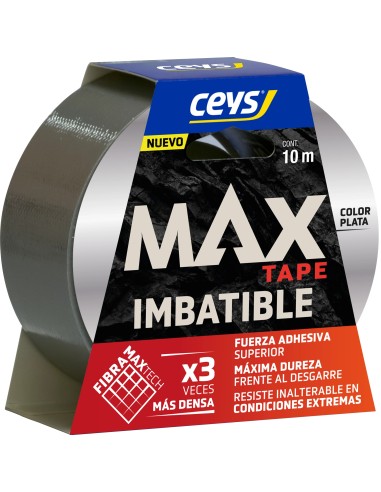 Ceys -  Cinta max tape imbatible Plata 10 M x 48 mm