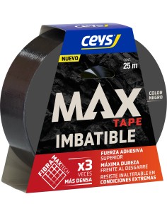 Ceys -  Cinta max tape imbatible Negra 25 M x 48 mm