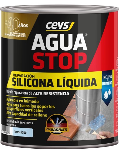 Ceys - Silicona líquida aguastop transparente 750 ml